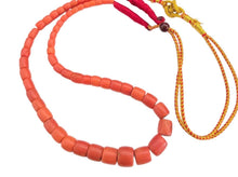 Load image into Gallery viewer, Antique Yemen Red Coral Bead Necklace: Islamic Worry Beads