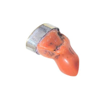 Load image into Gallery viewer, Antique Berber Coral Pendant: Sterling Silver, Southern Morocco