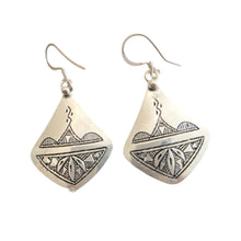 Load image into Gallery viewer, Moroccan Berber Sterling Silver Dangle Earrings: Filigree 925