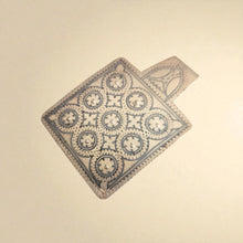 Load image into Gallery viewer, Antique Berber Silver Enamel Pendant: Moroccan Amulet Jewelry