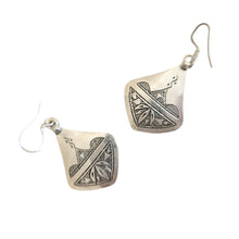 Load image into Gallery viewer, Moroccan Berber Sterling Silver Dangle Earrings: Filigree 925