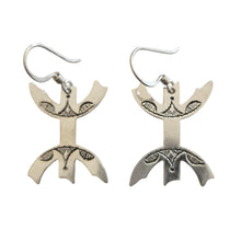 Load image into Gallery viewer, Moroccan Berber Sterling Silver Dangle Earrings: Filigree 925