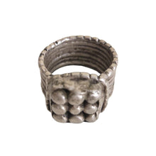 Load image into Gallery viewer, Antique Silver Ethiopian Tribal Ring, Size 6