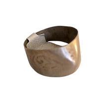 Load image into Gallery viewer, Antique Tuareg Silver Ring: Engraved Moroccan Tribal Jewelry, Size 9