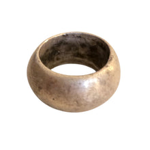 Load image into Gallery viewer, Antique Silver Ethiopian Wedding Ring: Tribal Jewelry, Size 7