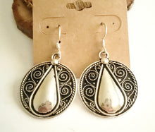 Load image into Gallery viewer, Moroccan Berber Filigree Sterling Silver Dangle Earrings silver 925,Berber Jewelry,sliver Earrings,Dangle & Drop Earrings,