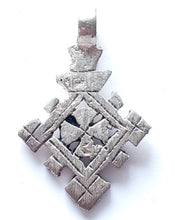 Load image into Gallery viewer, Ethiopian Christian silver cross pendant cross,religious cross,Ethiopian Cross,Coptic Cross,Coptic ethiopian bronze