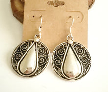 Load image into Gallery viewer, Moroccan Berber Filigree Sterling Silver Dangle Earrings silver 925,Berber Jewelry,sliver Earrings,Dangle & Drop Earrings,