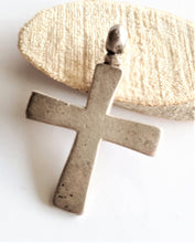 Load image into Gallery viewer, Antique Silver Ethiopian Orthodox Coptic Cross pendant,Maria Theresa ,silver coin, Cross Pendant,Ethnic Tribal,Handmade Jewelry
