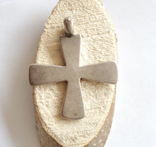Load image into Gallery viewer, Antique Silver Ethiopian Orthodox Coptic Cross pendant,Maria Theresa ,silver coin, Cross Pendant,Ethnic Tribal,Handmade Jewelry