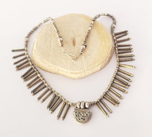 Load image into Gallery viewer, Old Ethiopian Telsum Silver Phallic Pendants Necklace,Ethiopian necklace,Hand Crafted, Ethiopian Telsum,african Silver, ethiopian jewelry