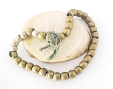 Load image into Gallery viewer, Antique Ethiopian 11''strand of silver Heishi Anklet 1930s ,collectible silver,Ethnic silver Beads ,Jewelry Supplies Beads