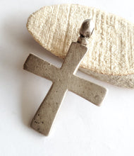 Load image into Gallery viewer, Antique Silver Ethiopian Orthodox Coptic Cross pendant,Maria Theresa ,silver coin, Cross Pendant,Ethnic Tribal,Handmade Jewelry