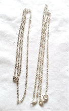 Load image into Gallery viewer, Moroccan chain Necklace for Men Women Figaro Chain 22" sterling silver 925