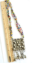 Load image into Gallery viewer, Handmade Tribal rare Ethiopian silver amulet and Glass Beads necklace,Hand Crafted, Ethiopian Telsum,african Silver, ethiopian jewelry
