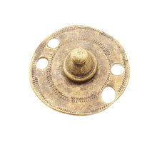 Load image into Gallery viewer, Antique Brass Shield Hair Ornament from Ethiopia tribal jewelry