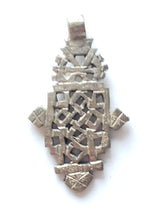 Load image into Gallery viewer, Ethiopian Christian silver cross pendant cross,religious cross,Ethiopian Cross,Coptic Cross,Coptic ethiopian bronze