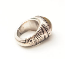 Load image into Gallery viewer, Antique Silver Ancient Carnelian Ring size 6 Yemen tribal jewelry,Yemen ring, Agate ring, Middle East jewelry, Islamic ring, Eye of Allah