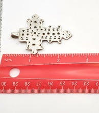 Load image into Gallery viewer, Ethiopian Christian 925 silver Coptic cross pendant ,silver cross, religious cross, Ethiopian Cross, Coptic Cross, ethiopian Silver