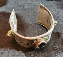 Load image into Gallery viewer, Antique SILVER Enamel Moroccan Berber Ida ou Nadif BRACELET,ethnic tribal,tribal bracelets,Moroccan jewelry,ethnic jewelry,Tuareg bracelets