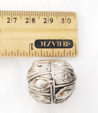 Load image into Gallery viewer, Old silver hallmarked beads from Yemen circa 1910s,Hand Crafted Silver,Ethnic Jewelry,Tribal Jewelry,