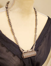 Load image into Gallery viewer, Old Ethiopian Telsum Silver amulet Beads Necklace,Ethiopian necklace,Hand Crafted, Ethiopian Telsum,african Silver, ethiopian jewelry