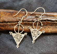 Load image into Gallery viewer, Moroccan Berber Filigree Fibula Earrings sterling silver 925 ,Ethnic Jewelry,sliver Earrings,Dangle & Drop Earrings,Tribal Jewelry,