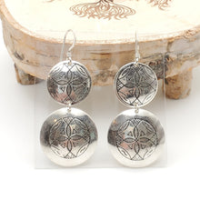 Load image into Gallery viewer, Moroccan Berber Filigree Sterling Silver Dangle Earrings silver 925,Berber Jewelry,sliver Earrings,Dangle & Drop