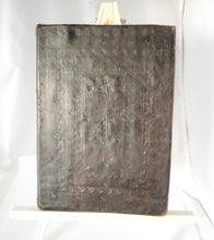 Load image into Gallery viewer, antique Ethiopian Coptic Christian Orthodox Leather cover Wood Painted Icon,African ,Art Décor,Home Décor, religious art