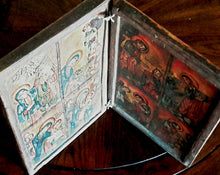Load image into Gallery viewer, Ethiopian Coptic Christian Folding 12''Wooden Painted Altar Icon,African ,Art Décor,Home Décor, religious art