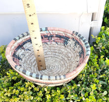 Load image into Gallery viewer, Ethiopian decorative basket handwoven basket large basket, African Art, Décor Baskets,bread basket,Ethiopian Basket