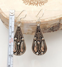 Load image into Gallery viewer, Moroccan Berber Filigree Sterling Silver Dangle Earrings silver 925,Berber Jewelry,sliver Earrings,Dangle & Drop