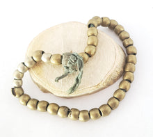 Load image into Gallery viewer, Antique Ethiopian 11''strand of silver Heishi Anklet 1930s ,collectible silver,Ethnic silver Beads ,Jewelry Supplies Beads