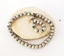 Load image into Gallery viewer, Antique Ethiopian strand of silver Heishi Anklet 1930s,ethiopian Silver,Fashion Anklets, vintage heishi, Silver Antiques,,ethiopian anklet,