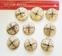 Load image into Gallery viewer, Old carved shell 1 Large Hair adornment/trade beads Berber Mauritania ,Hand Crafted ,CONUS SHELL ,Ethnic Jewelry,Tribal Jewelry