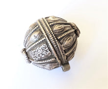 Load image into Gallery viewer, Old silver hallmarked beads from Yemen circa 1910s,Hand Crafted Silver,Ethnic Jewelry,Tribal Jewelry,