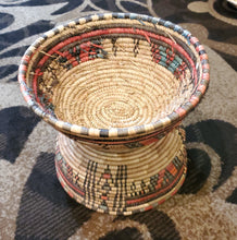 Load image into Gallery viewer, Ethiopian decorative basket handwoven basket large basket, African Art, Décor Baskets,bread basket,Ethiopian Basket