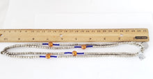 Load image into Gallery viewer, Antique Ethiopian strand of medium Heishi Silver Beads,Hand Crafted Silver,Ethnic Jewelry,Tribal Jewelry,