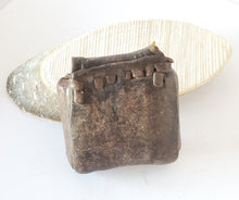 Load image into Gallery viewer, Old Ethiopian Leather Healing Scroll Amulet Kitabe,African,religious art,mens leather Amulet,Ethiopian leather Pendant
