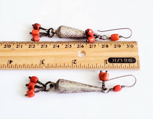 Load image into Gallery viewer, Moroccan Berber Filigree Sterling Silver Dangle Earrings silver 925,Filigree Jewelry ,sliver Earrings,Dangle & Drop Earrings,Tribal Earrings