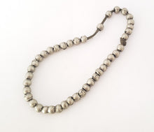 Load image into Gallery viewer, Antique Ethiopian strand of silver Heishi Anklet 1930s,ethiopian Silver,Fashion Anklets, vintage heishi, Silver Antiques,,ethiopian anklet,
