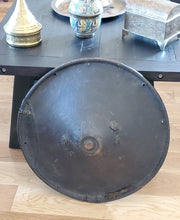 Load image into Gallery viewer, authentic African Ethiopian leather shield from Ethiopia Early 18th century,African Art Décor,Ethiopian shield,decorated leather