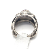 Load image into Gallery viewer, Antique Silver Ancient Carnelian Ring size 6.5 Yemen tribal jewelry,Old silver ,Hand Crafted Silver,Yemen Jewelry ,filigree Jewelry
