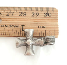 Load image into Gallery viewer, Antique Ethiopian Christian silver cross pendant,Amulet pendant,Genuine old neckcross,Good silver,Boho jewelry
