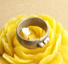 Load image into Gallery viewer, Antique Silver Ethiopian Wedding Ring size 11 tribal jewelry Hand Crafted, Silver, Ethnic Jewelry, Tribal Jewelry
