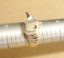 Load image into Gallery viewer, Antique Silver Ethiopian Wedding Ring size 10.5 tribal jewelry Hand Crafted, Silver, Ethnic Jewelry, Tribal Jewelry
