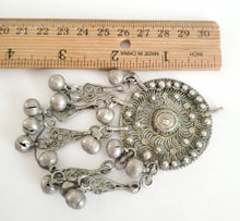 Load image into Gallery viewer, Antique Yemen Silver Bawsani filigree silver dangles pendant,tribal jewelry,Jewish Silver, Yemen filigree, Badyhe Pendant,
