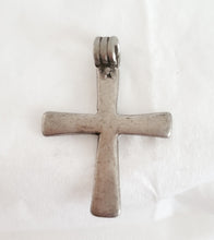 Load image into Gallery viewer, Antique Ethiopian Christian silver cross pendant,Amulet pendant,Genuine old neckcross,Good silver,Boho jewelry
