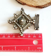 Load image into Gallery viewer, Moroccan Berber Old traditional silver cross pendant,Berber Talisman,Berber Jewelry,African Jewelry,Moroccan Jewelry,Berber Ethnic,
