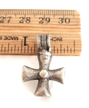 Load image into Gallery viewer, Antique Ethiopian Christian silver cross pendant,Amulet pendant,Genuine old neckcross,Good silver,Boho jewelry
